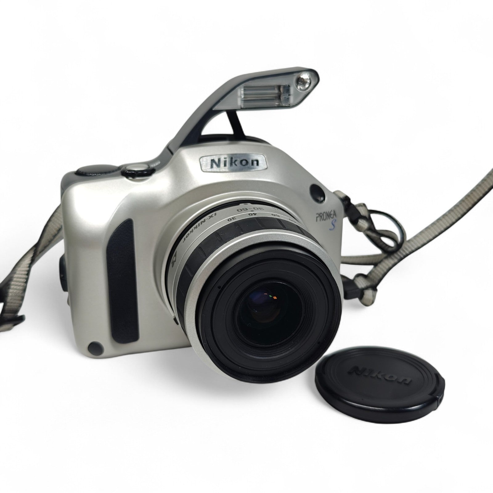 Nikon Pronea S Film Camera APS Silver SLR with Nikon 30-60mm Lens