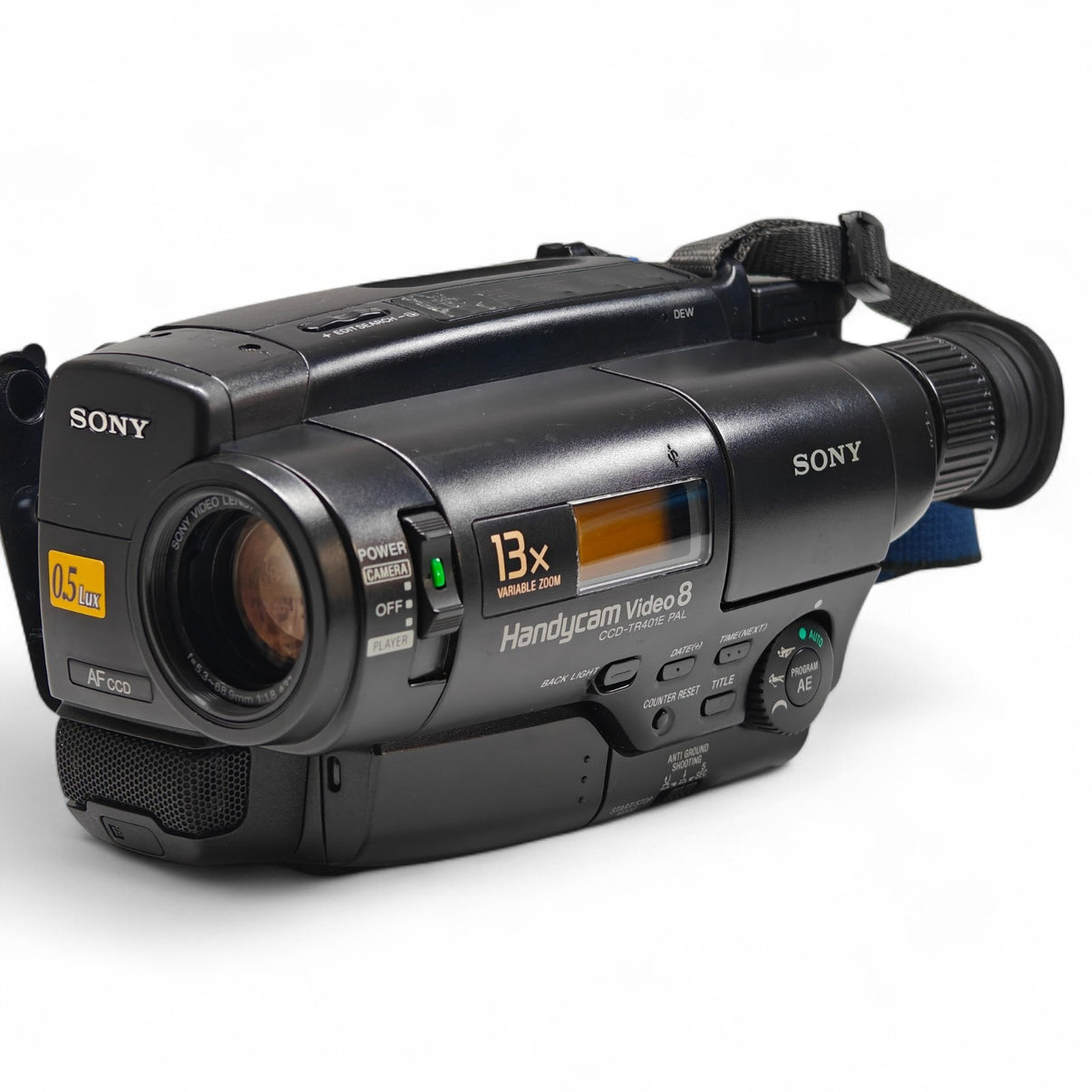 Sony Handycam CCD-TR401E Camcorder 13x Zoom Retro Analog Video8 Tape Camera - Native Sole Cameras