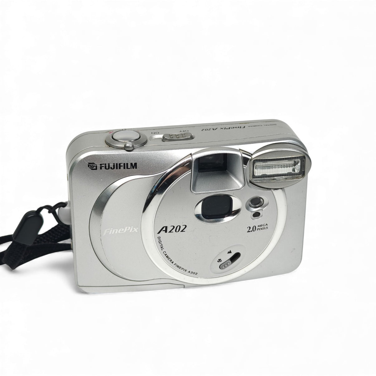 Fujifilm FinePix A202 2.0MP Silver Digital Camera Retro Compact 2000s Digicam - Native Sole Cameras