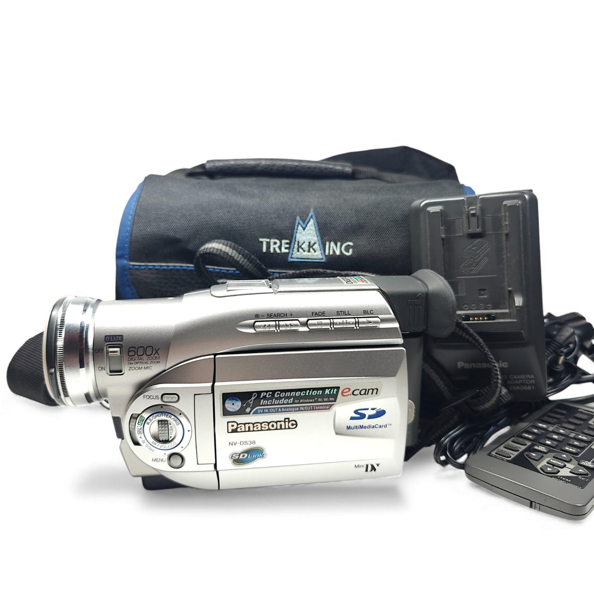 Panasonic NV-DS38 MiniDV Camcorder 600x Digital Zoom 0 Lux IR Night Mode Bundle - Native Sole Cameras