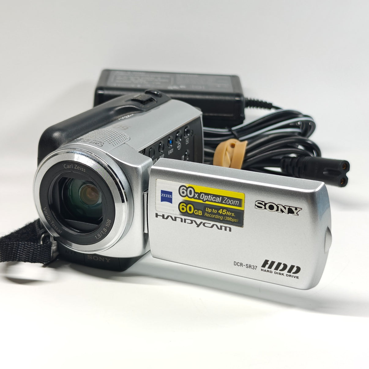 Sony Handycam DCR-SR37E Camcorder Silver 60GB HDD 60x Optical Zoom + Charger - Native Sole Cameras