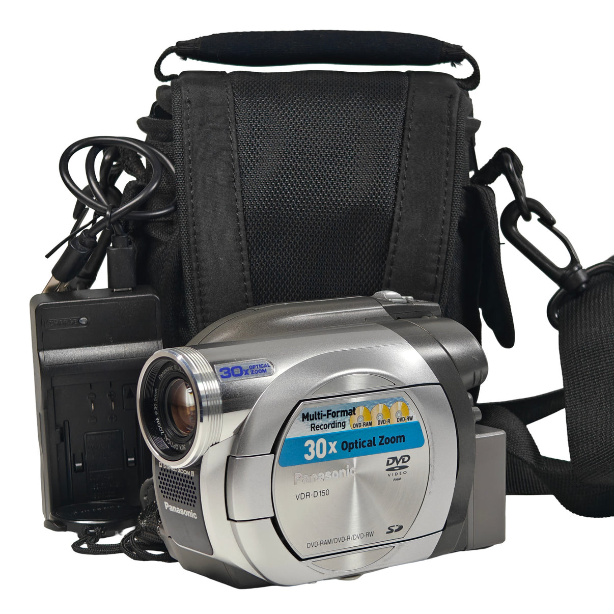 Panasonic VDR-D150 Camcorder DVD RAM R RW 30x Zoom Camera + Charger & Bag - Native Sole Cameras