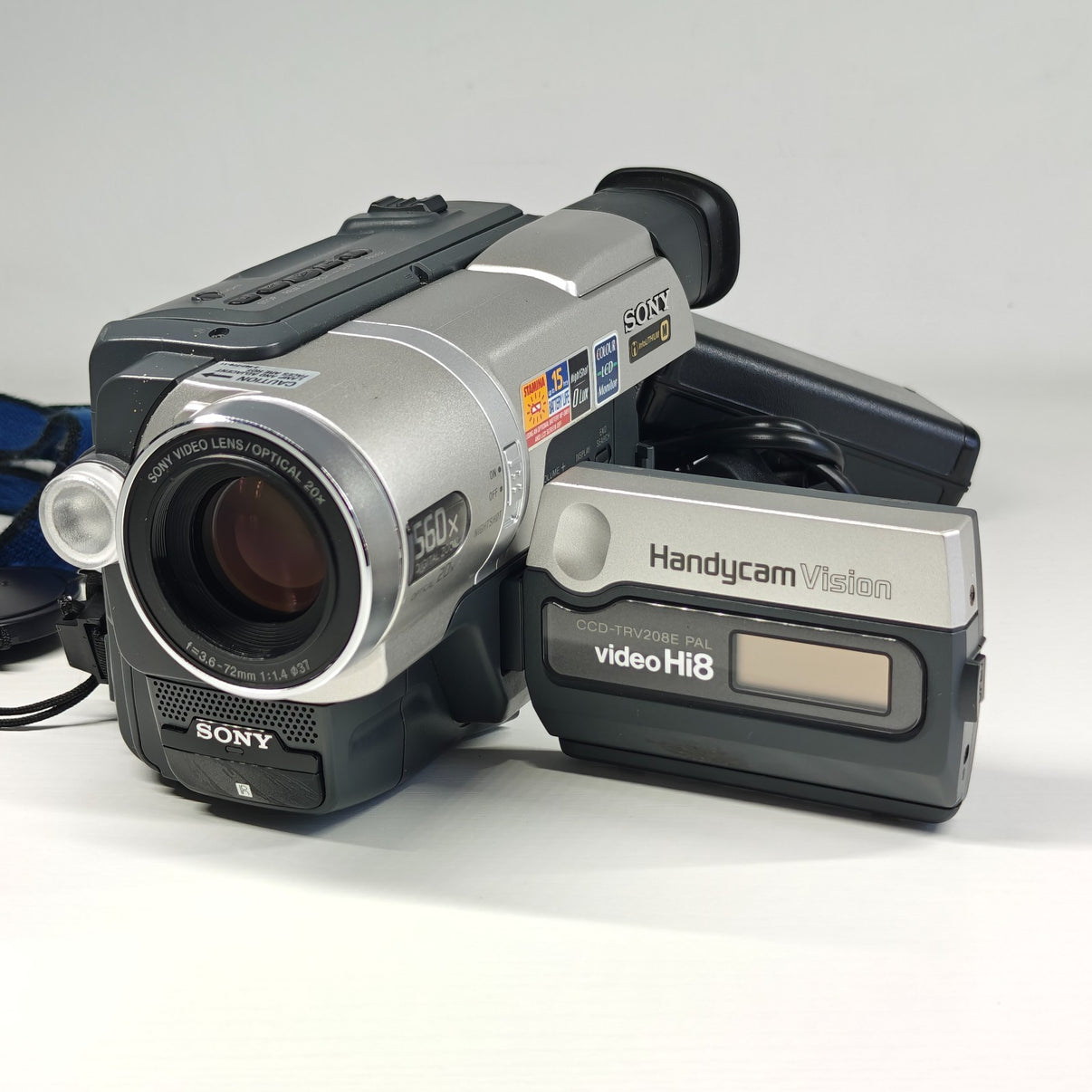 Sony Handycam CCD-TRV208E Hi8 Retro Camcorder NightShot 560x Zoom with Charger - Native Sole Cameras
