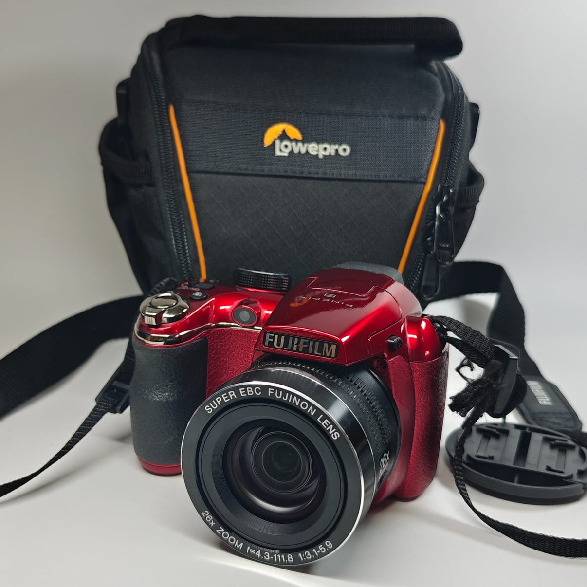Fujifilm FinePix S4300 Digital Bridge Camera Red 14MP 26x Optical Zoom + Bag - Native Sole Cameras