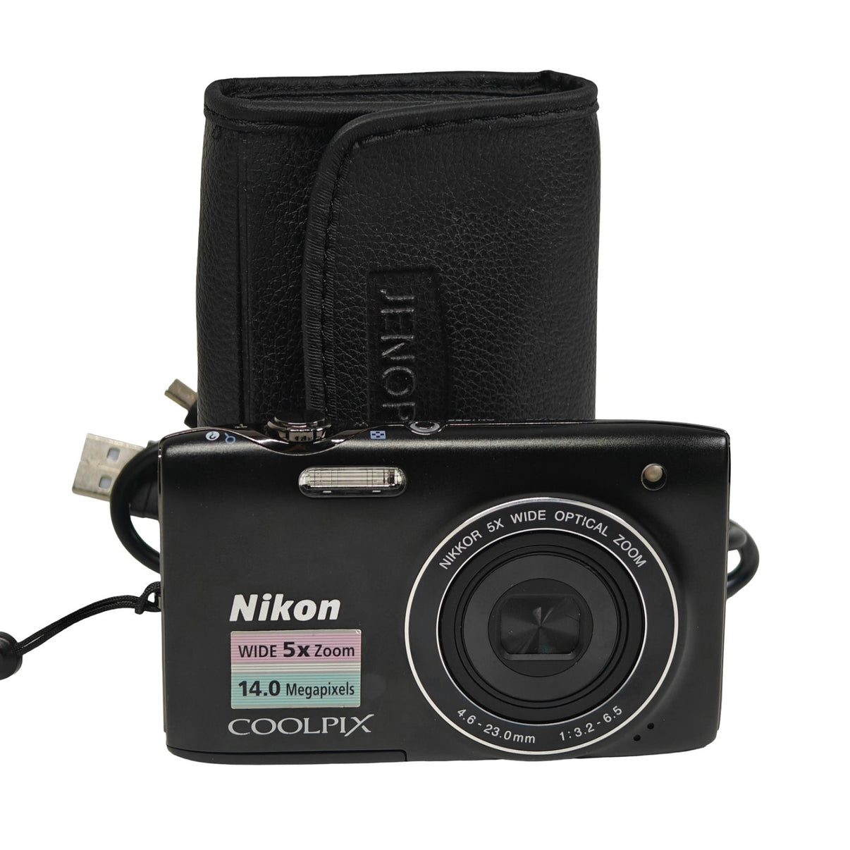 Nikon COOLPIX S3100 14.0MP Digital Camera Black NIKKOR 5x Zoom Lens + USB & Case - Native Sole Cameras