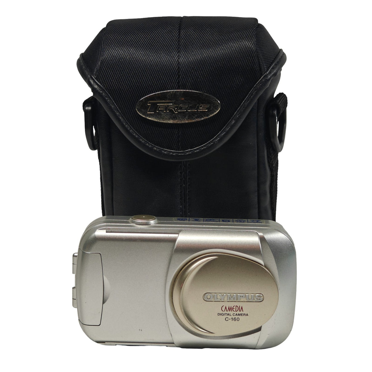 Olympus CAMEDIA C-160 3.2MP Digital Camera Silver 3x Zoom Retro Digicam + Case - Native Sole Cameras