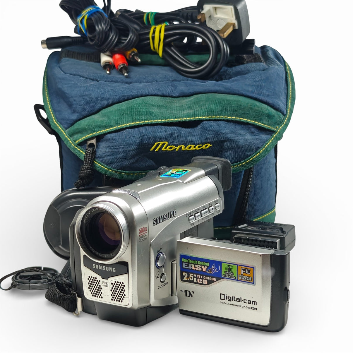 Samsung VP-D10 Camcorder MiniDV Tape 500x Digital Zoom 2.5" TFT LCD + Extras - Native Sole Cameras