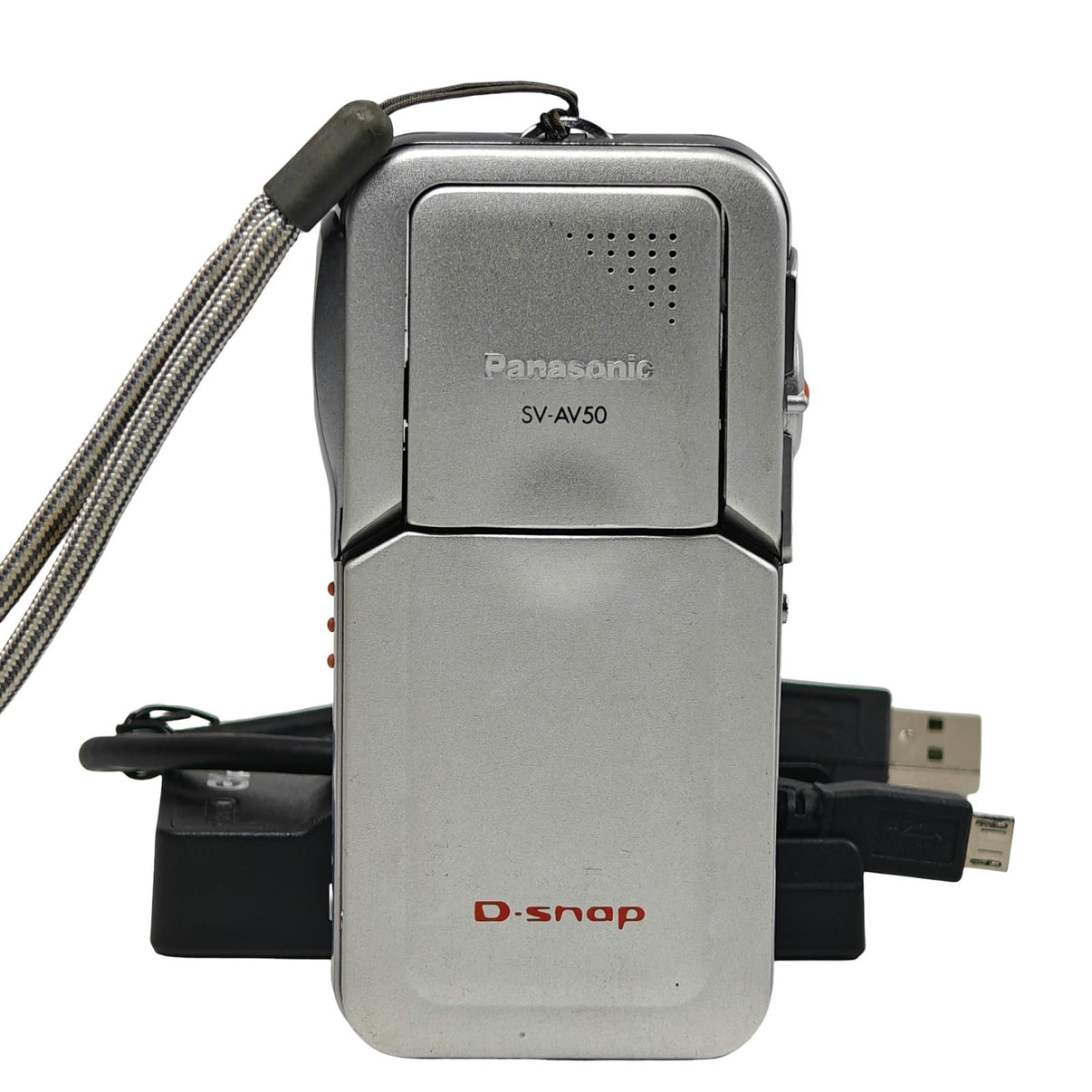 Panasonic D-snap SV-AV50 Camcorder Silver 1.95MP Swivel LCD Stylish Video Camera - Native Sole Cameras