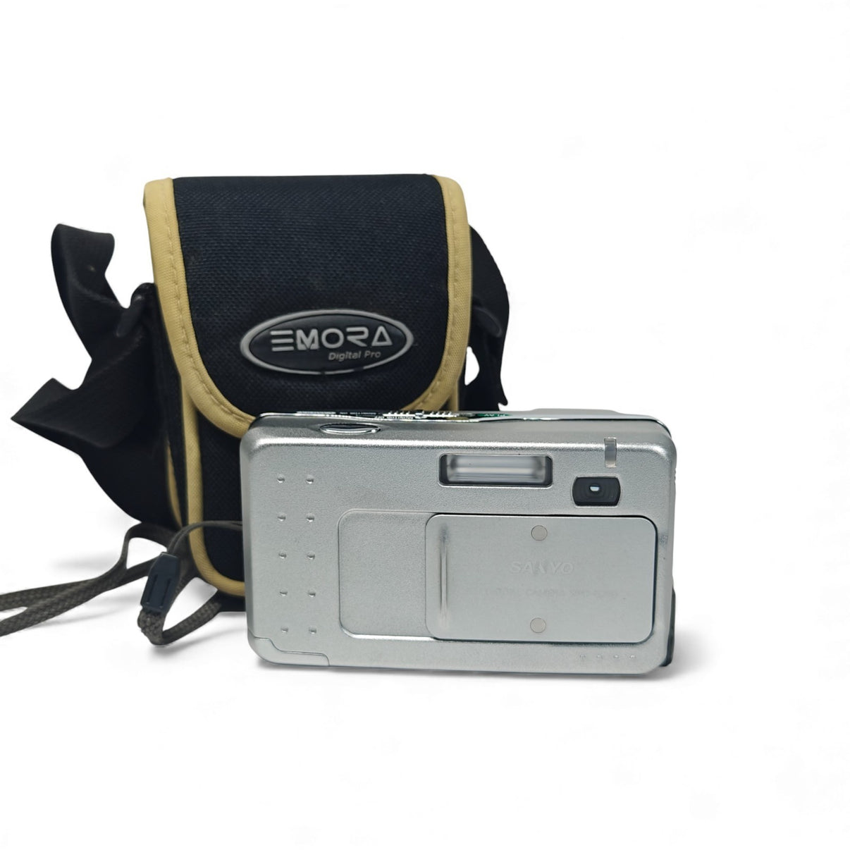 Sanyo VPC-G250 Digital Camera Silver 0.35MP Compact Retro Digicam + Case - Native Sole Cameras