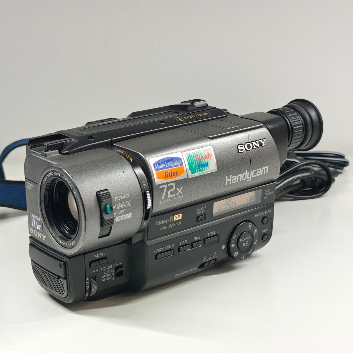 Sony Handycam CCD-TR640E Video8 XR Tape Camcorder PAL NightShot with Charger - Native Sole Cameras