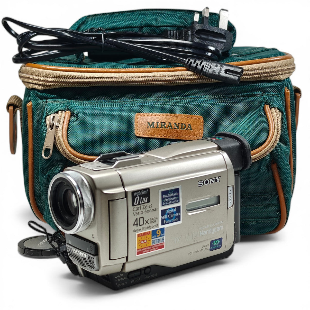 Sony Handycam DCR-TRV10E Camcorder MiniDV 3.5" LCD 40x Zoom NightShot Bundle - Native Sole Cameras