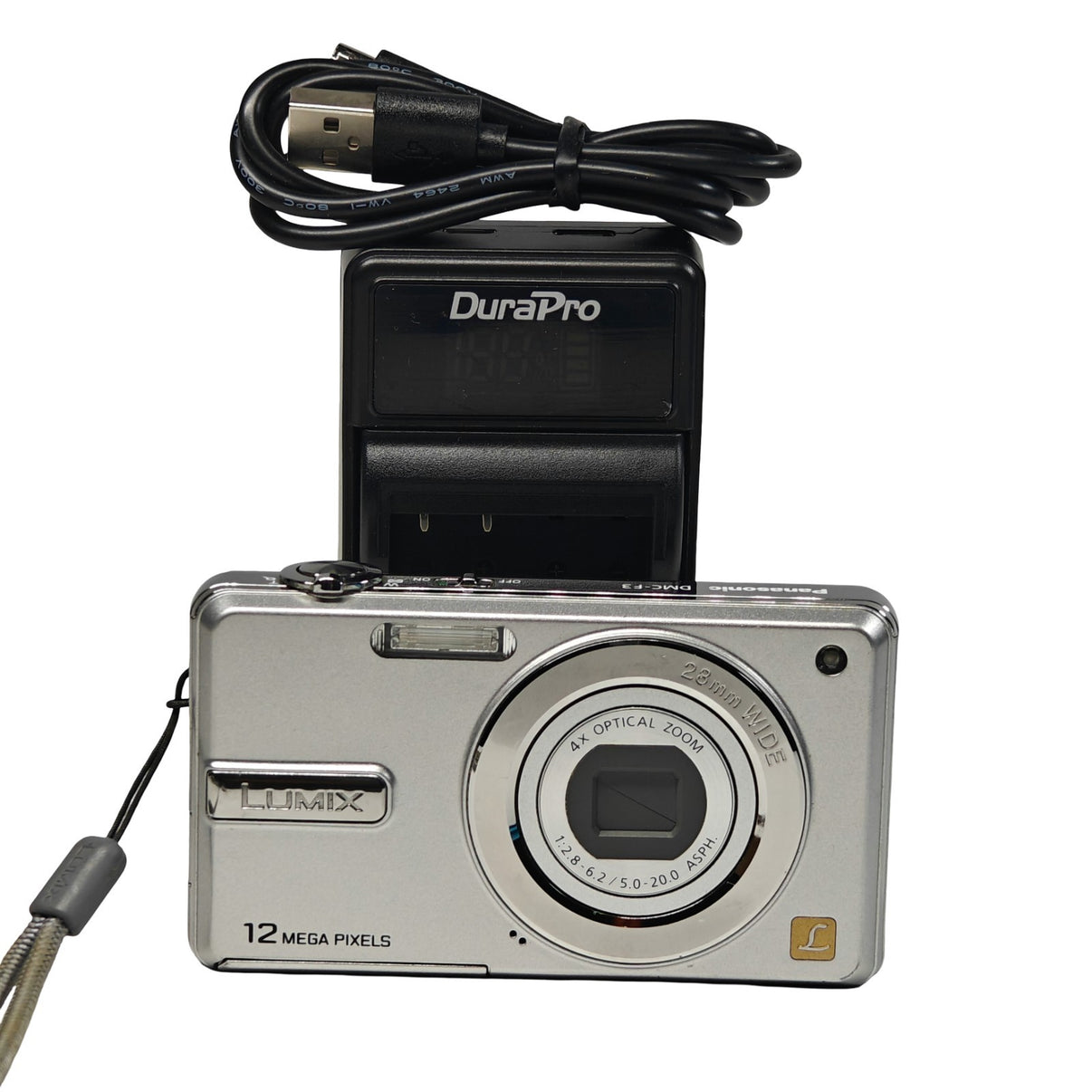 Panasonic LUMIX DMC-F3 12MP Compact Digital Camera 4x Zoom Leica + Charger - Native Sole Cameras