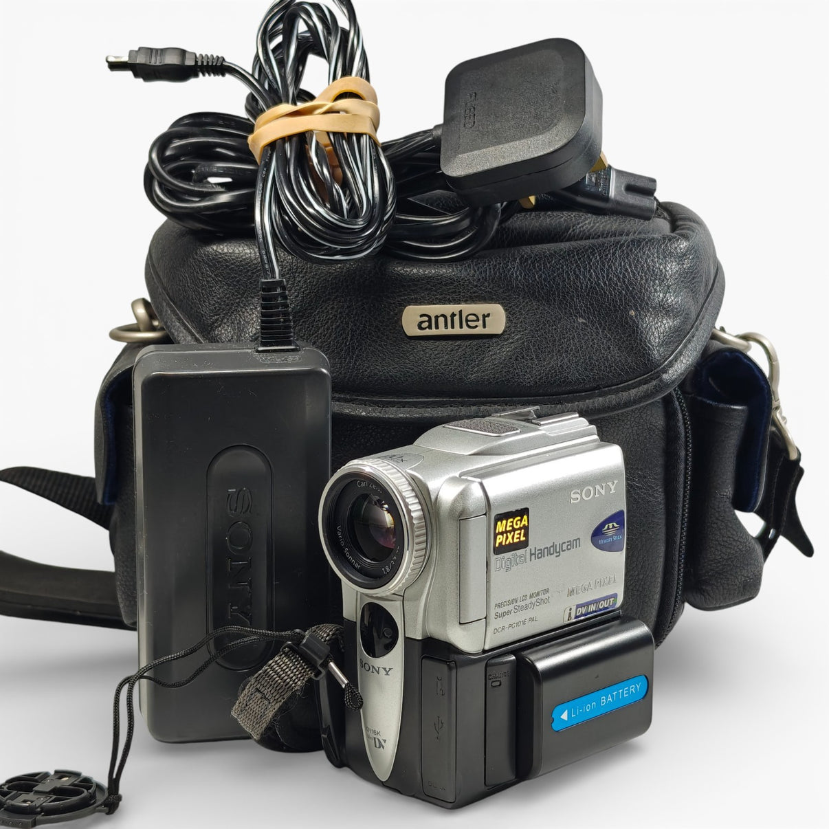 Sony Handycam DCR-PC101E MiniDV Camcorder Silver 10x NightShot + Charger + Bag - Native Sole Cameras