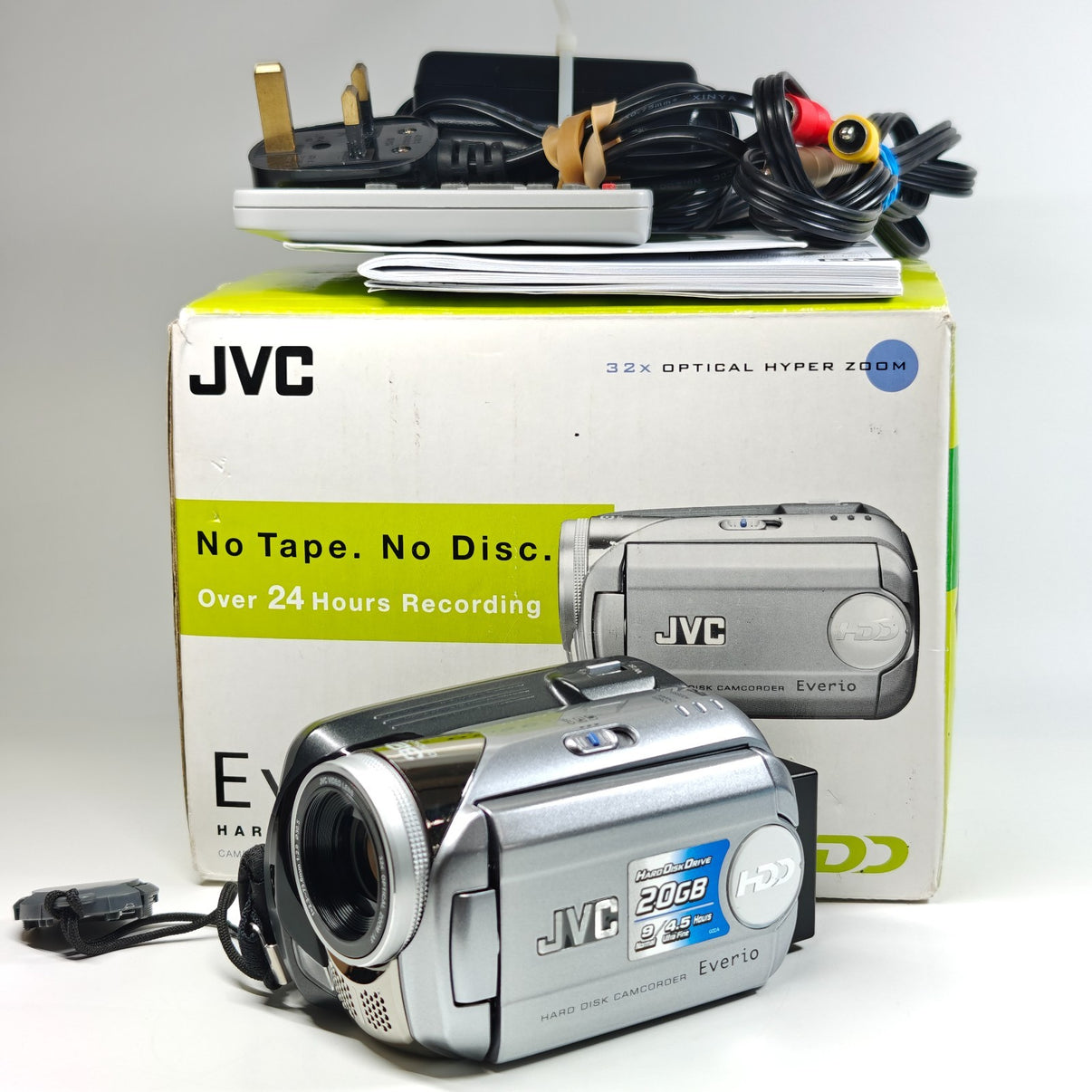 JVC Everio GZ-MG21 Camcorder 20GB HDD Built-in 32x Zoom Video Camera - Boxed - Native Sole Cameras