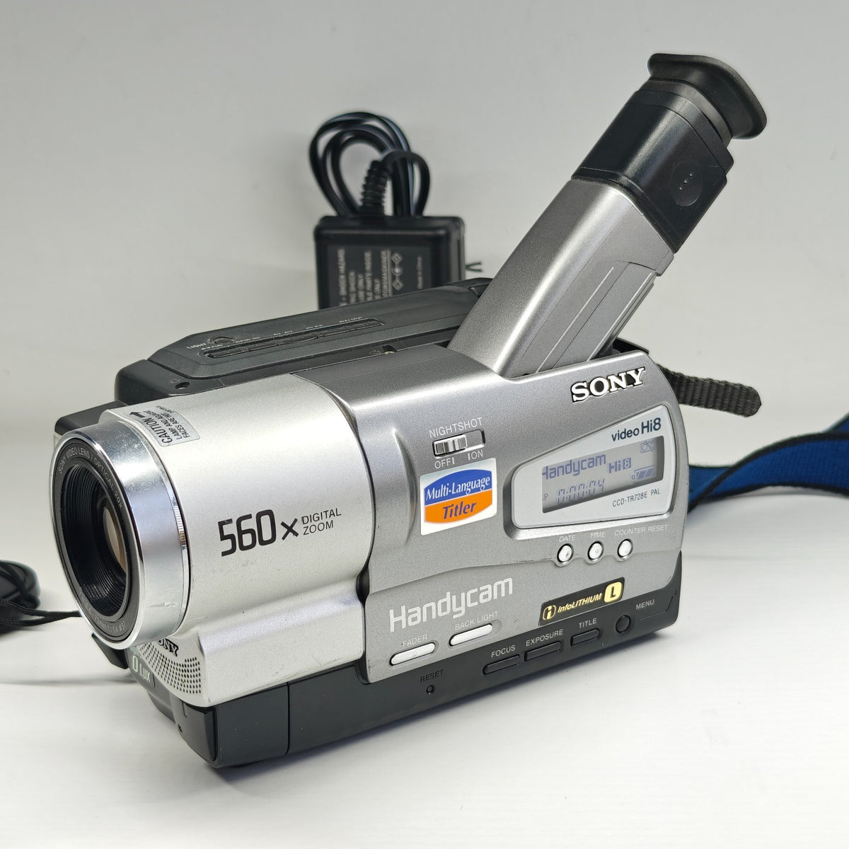 Sony Handycam CCD-TR728E Video Hi8 Retro Camcorder NightShot 560x Zoom + Charger - Native Sole Cameras