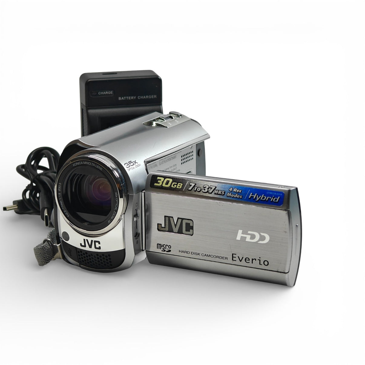 JVC Everio GZ-MG334 Camcorder 30GB HDD Silver Digital Video Camera + Charger - Native Sole Cameras
