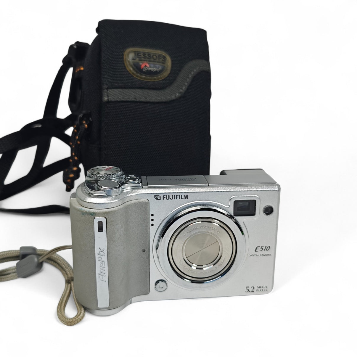 Fujifilm FinePix E510 5.2MP Digital Camera Silver Retro Digicam + Case - Native Sole Cameras