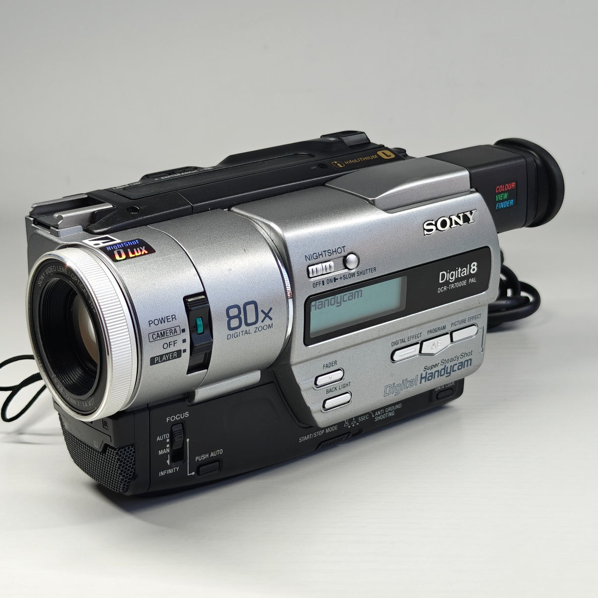 Sony Handycam DCR-TR7000E Digital8 Camcorder 20x Zoom NightShot + Charger - Native Sole Cameras
