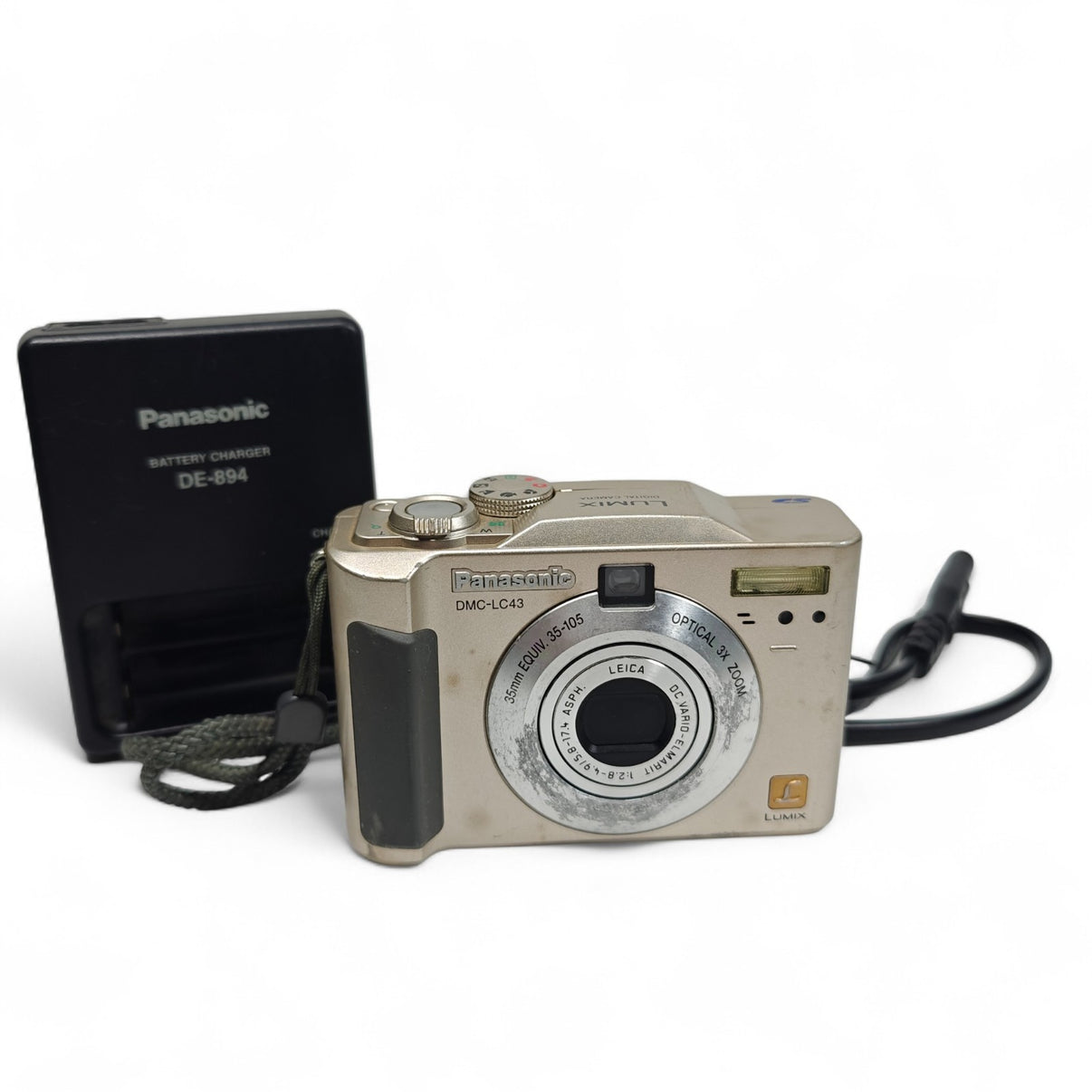 Panasonic Lumix DMC-LC43 Digital Camera 4MP 3x Zoom Gold + Charger - Native Sole Cameras