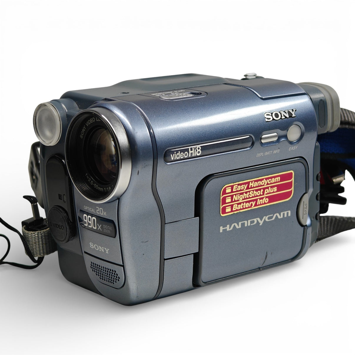 Sony Handycam CCD-TRV228E Hi8 Tape Camcorder 20x 990x Zoom NightShot + Charger - Native Sole Cameras