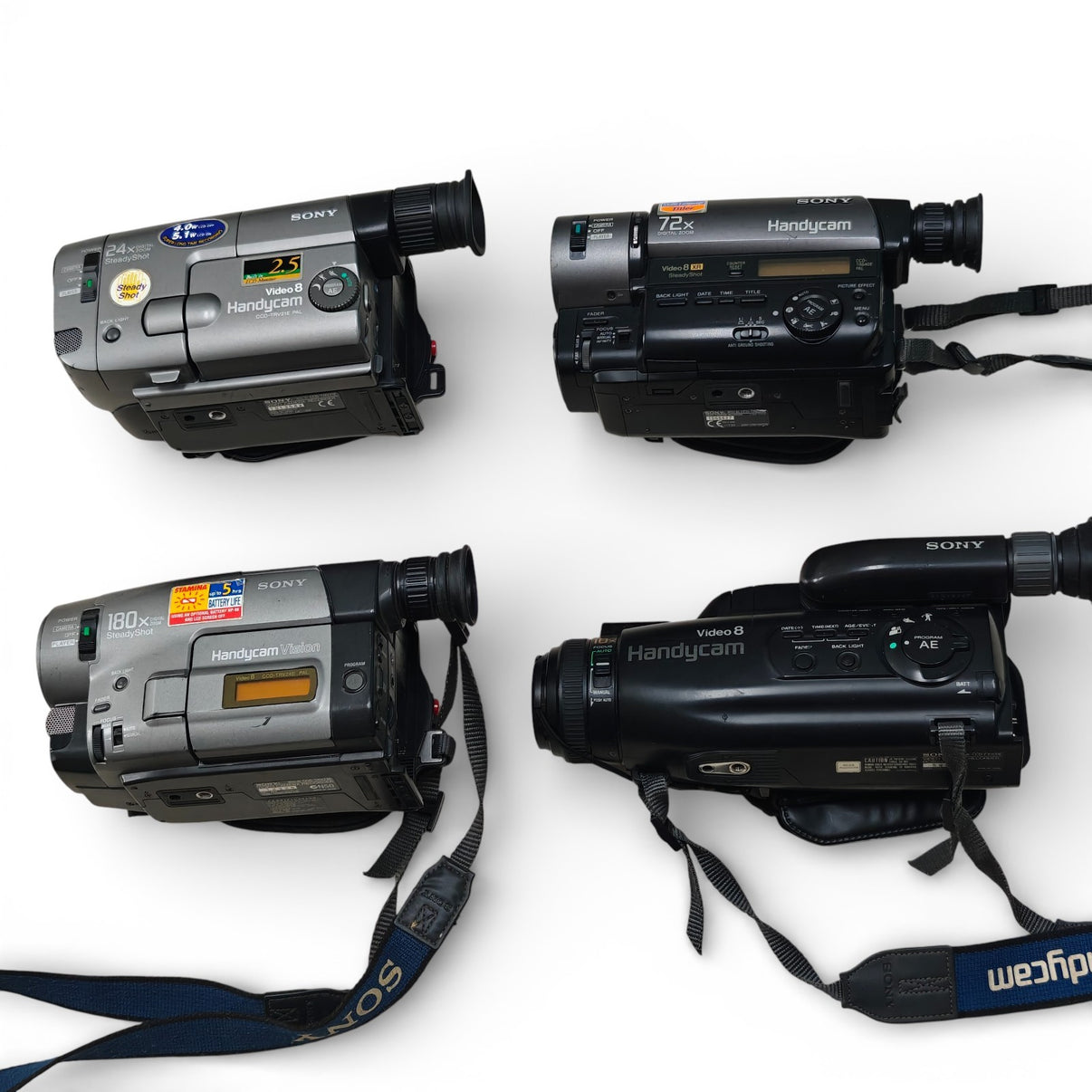 4x Sony Handycam Camcorders Video8 Job Lot - CCD-TRV24 TRV21 TR640 FX400 - Native Sole Cameras
