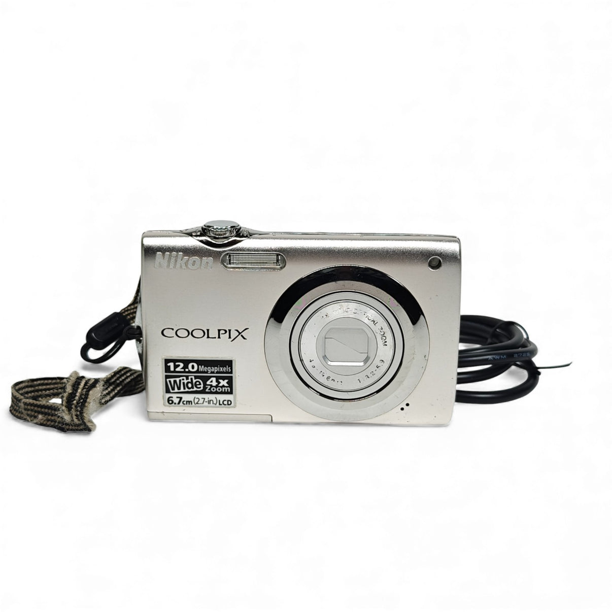 Nikon COOLPIX S3000 12.0MP Digital Camera Silver 4x Zoom + USB Charger | BLURRY - Native Sole Cameras