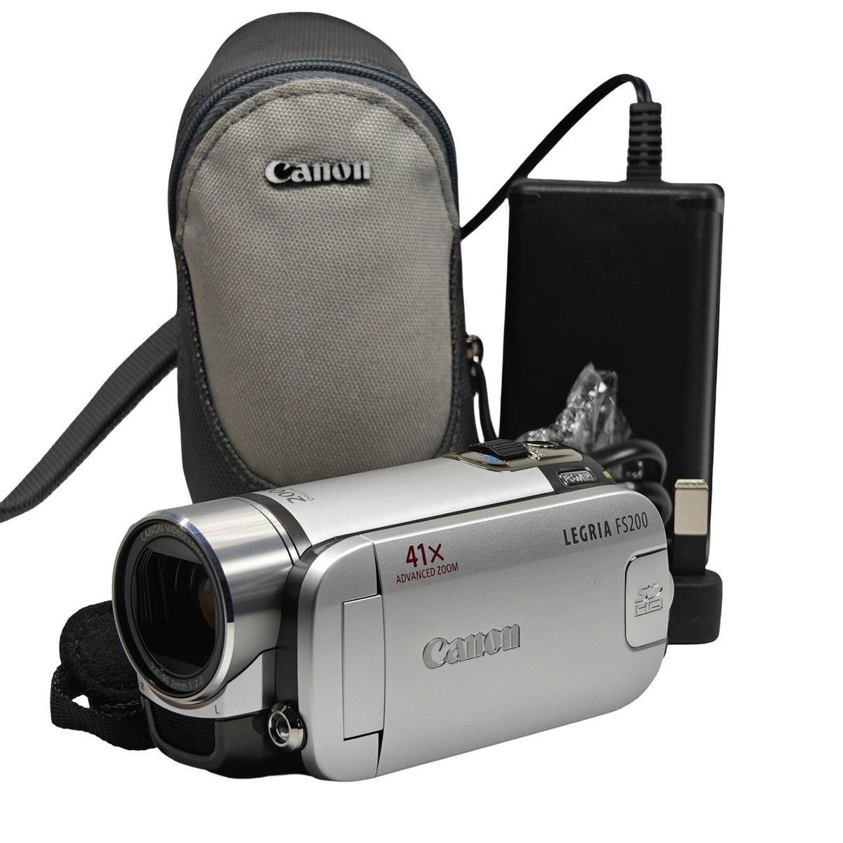 Canon LEGRIA FS200 Camcorder Silver 41x Zoom Digital SD Video Camera + Charger - Native Sole Cameras