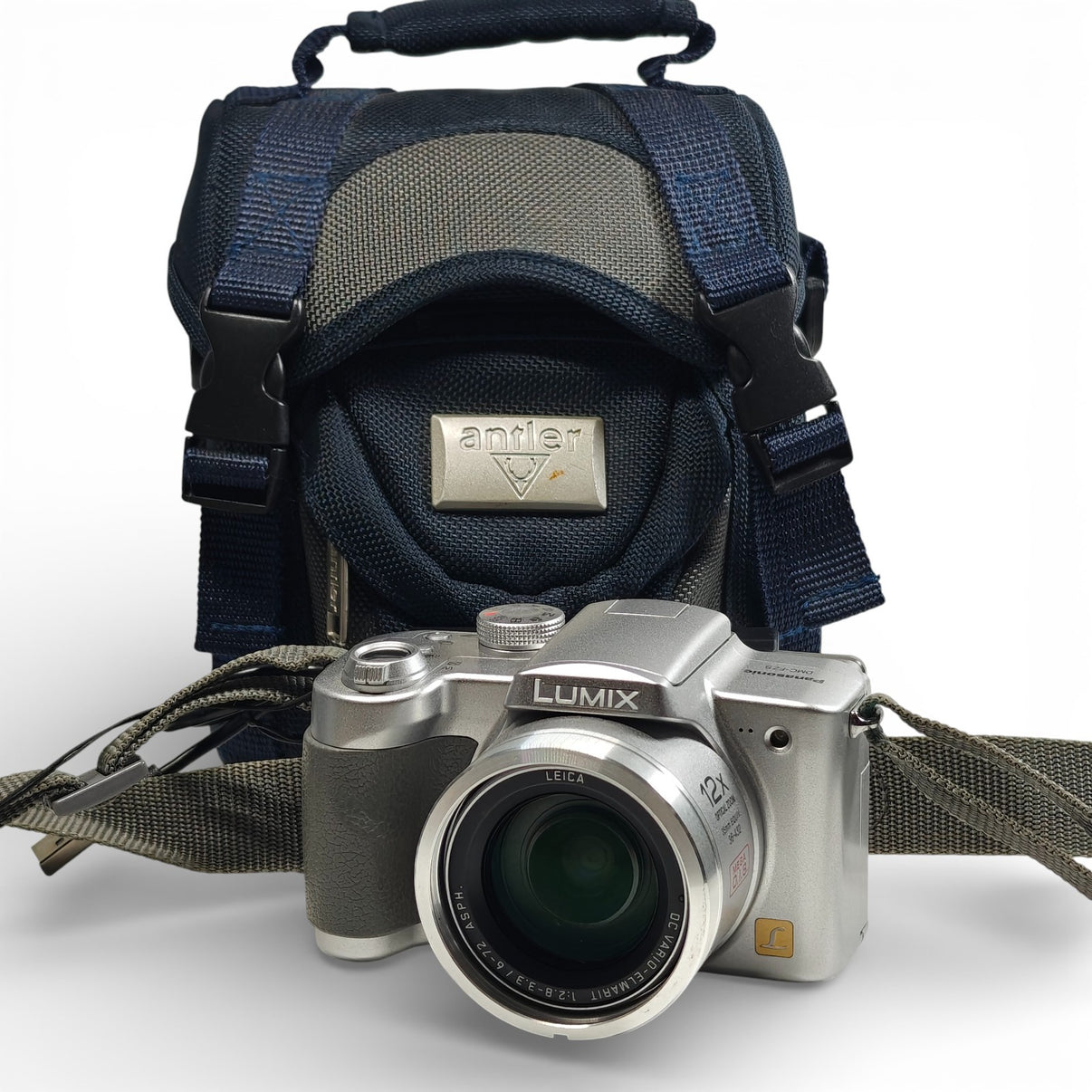 Panasonic LUMIX DMC-FZ5 5MP Digital Camera Silver 12x Zoom Leica Lens Bundle - Native Sole Cameras