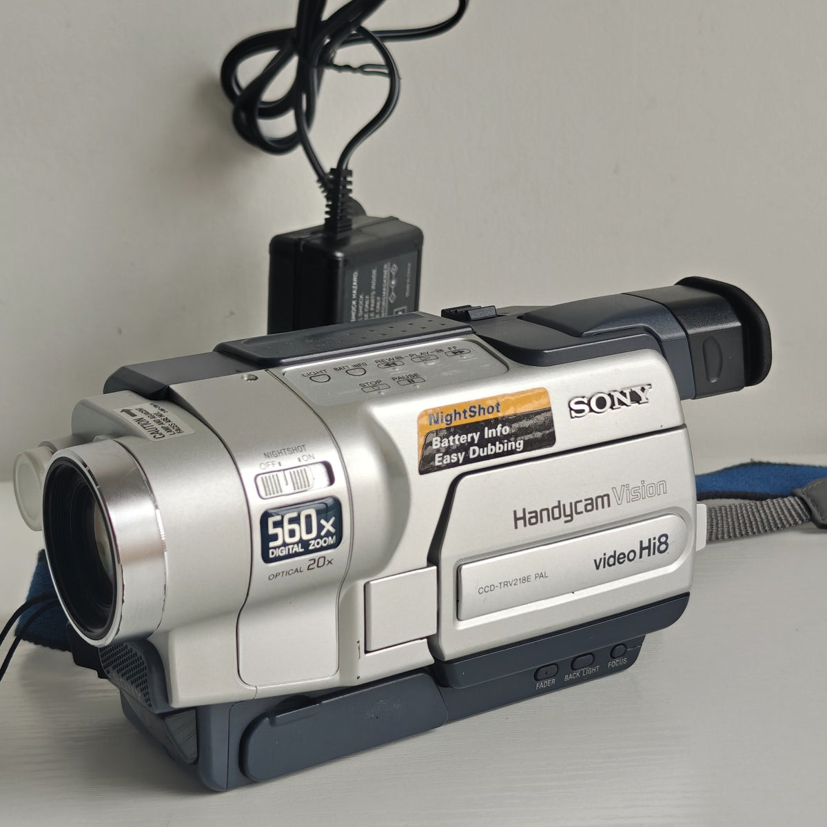 Sony Handycam CCD-TRV218E Hi8 Retro Camcorder NightShot 560x Zoom with Charger - Native Sole Cameras