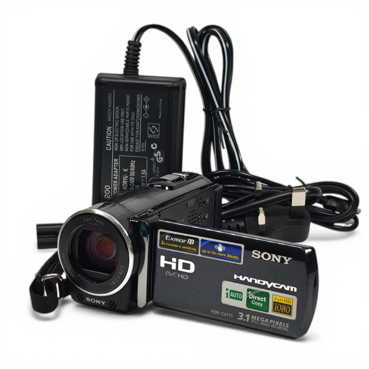 Sony Handycam HDR-CX115E Camcorder Black 3.1MP HD 1080p Exmor AVCHD + Charger - Native Sole Cameras