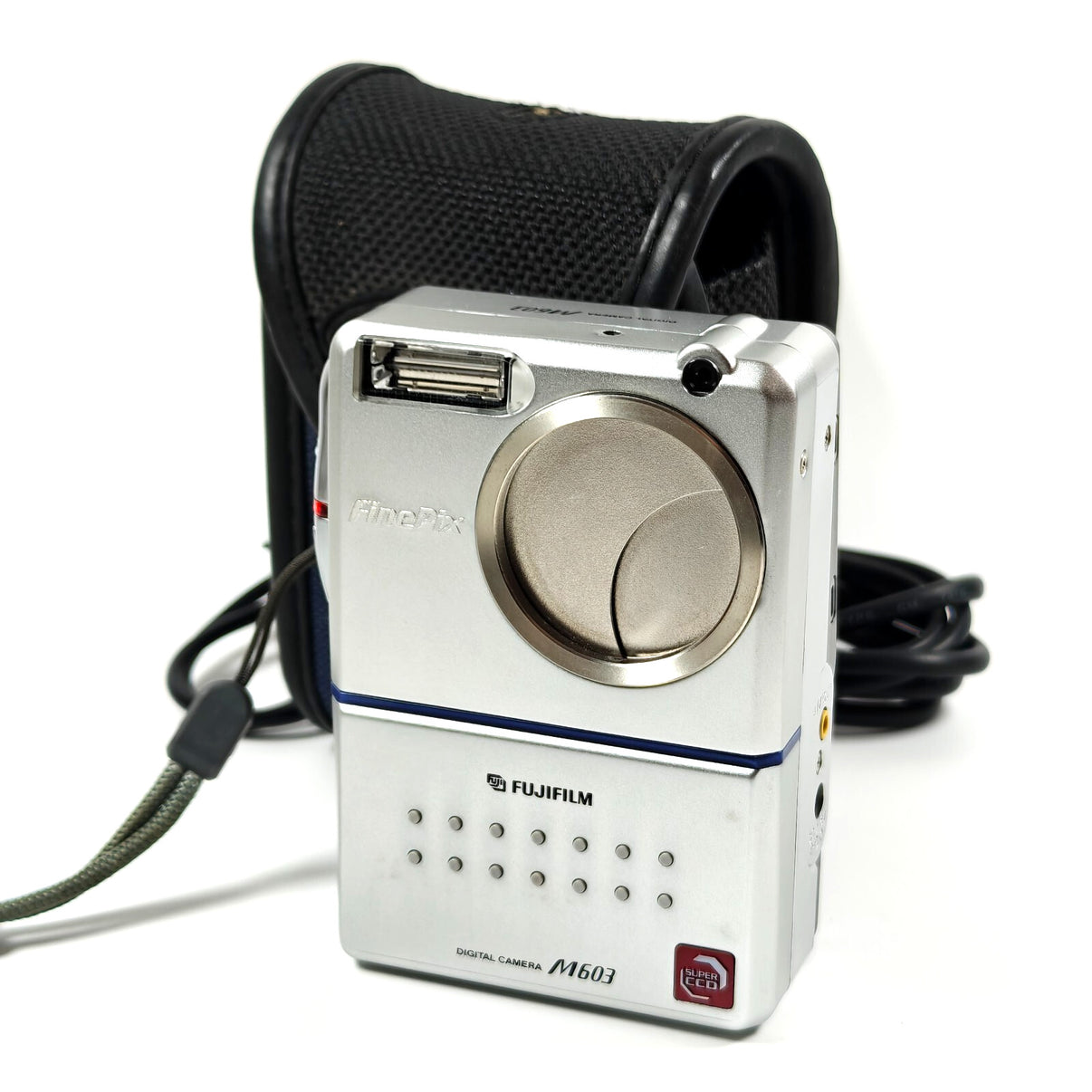 Fujifilm FinePix M603 3.1MP Digital Camera Silver, Charger, USB, Case - RARE - Native Sole Cameras