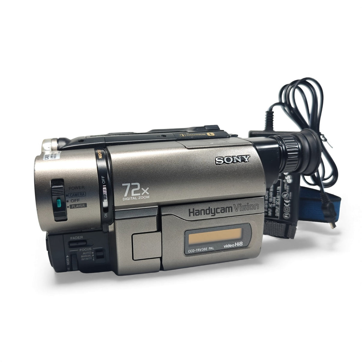 Sony Handycam CCD-TRV36E Camcorder 72x Zoom NightShot Hi8 Video Camera + Charger - Native Sole Cameras