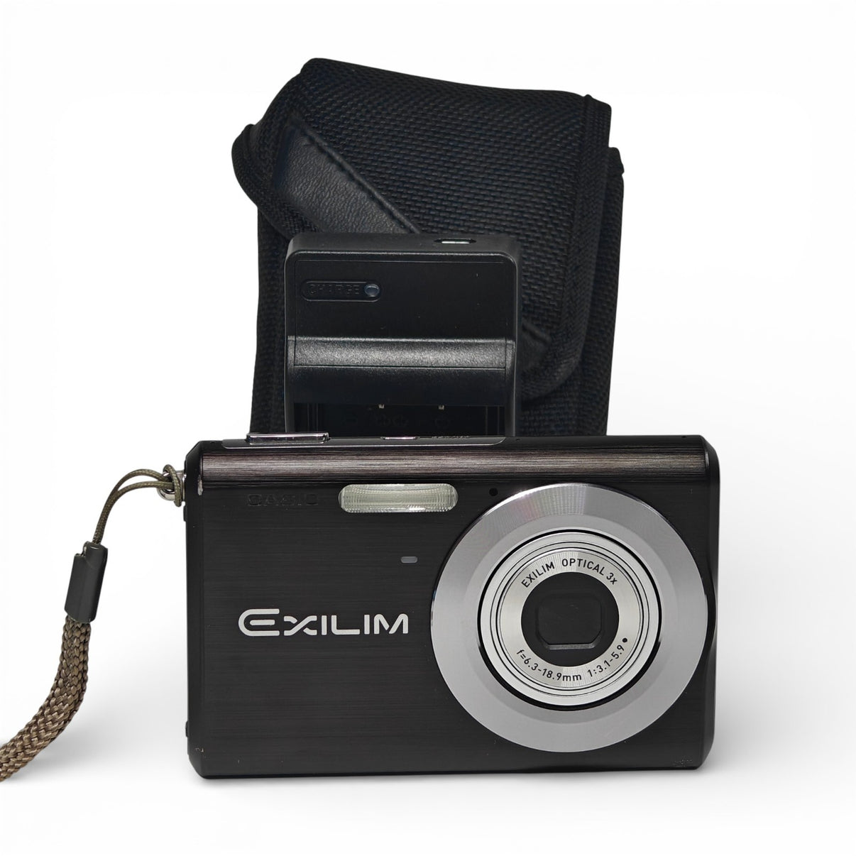 Casio Exilim EX-Z60 Digital Camera 6MP Black Retro Digicam + Charger & Case - Native Sole Cameras