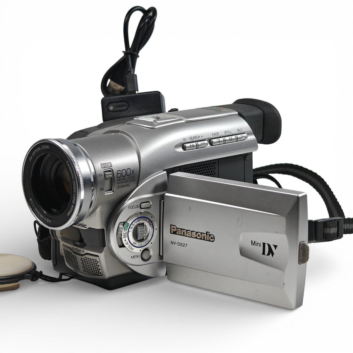 Panasonic NV-DS27 Camcorder MiniDV CCD 600x Zoom Retro Video Camera + Charger - Native Sole Cameras