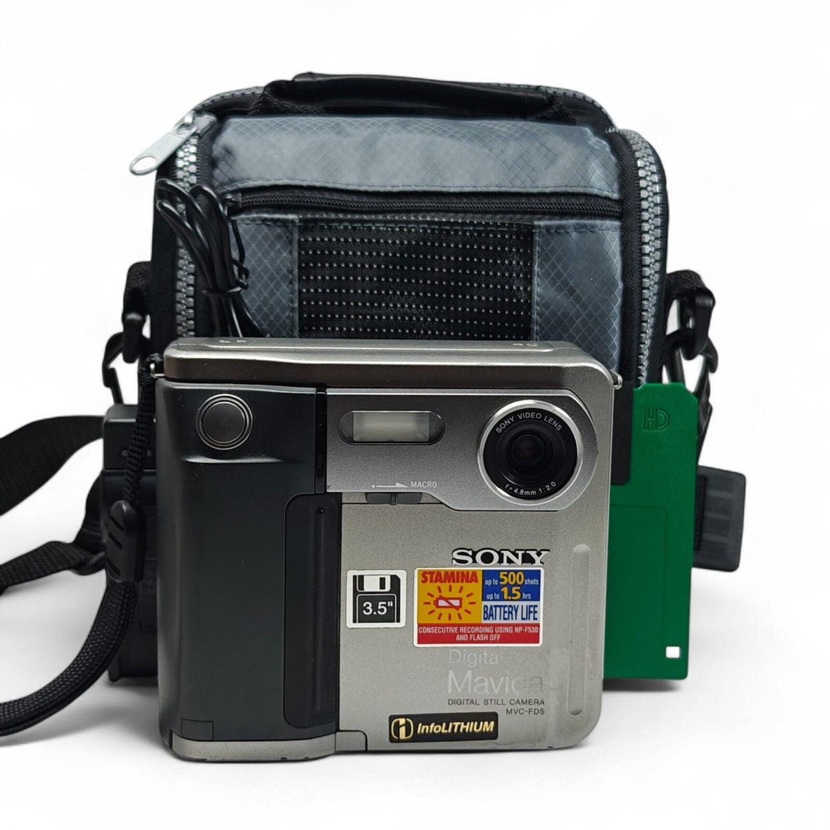 Sony Mavica MVC-FD5 Digital Camera 0.3MP 3.5" Floppy Disk Retro, Charger, Case - Native Sole Cameras