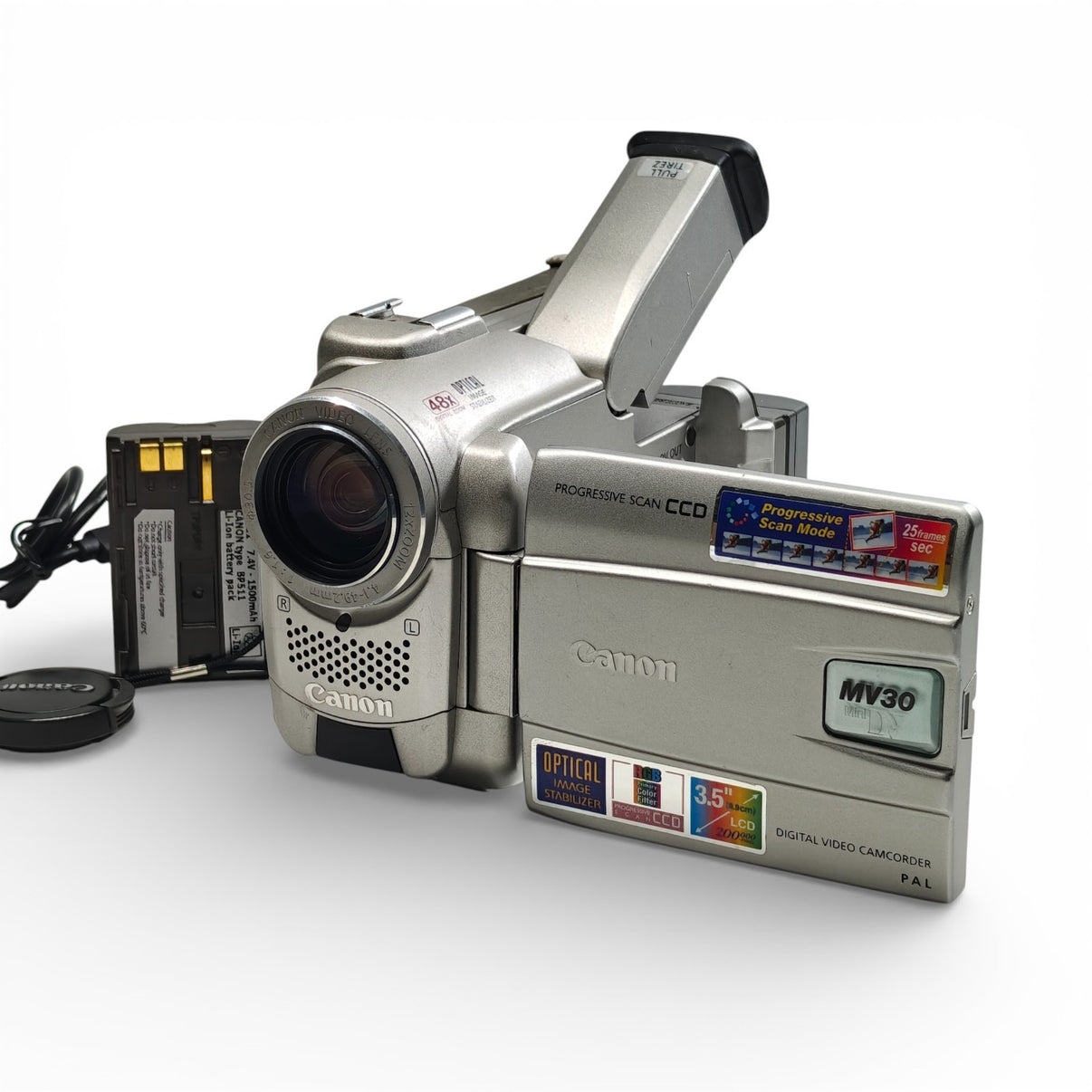 Canon MV30 Camcorder 12x Zoom 3.5" LCD CCD Retro MiniDV Video Camera + Charger - Native Sole Cameras
