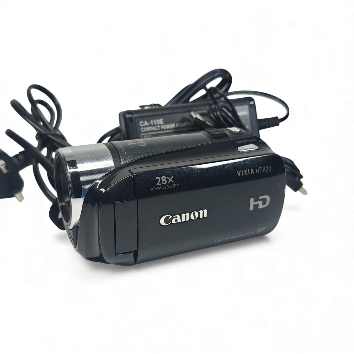 Canon VIXIA HF R20 Camcorder Black HD CMOS 28x Zoom 3.28MP Video Cam + Charger - Native Sole Cameras