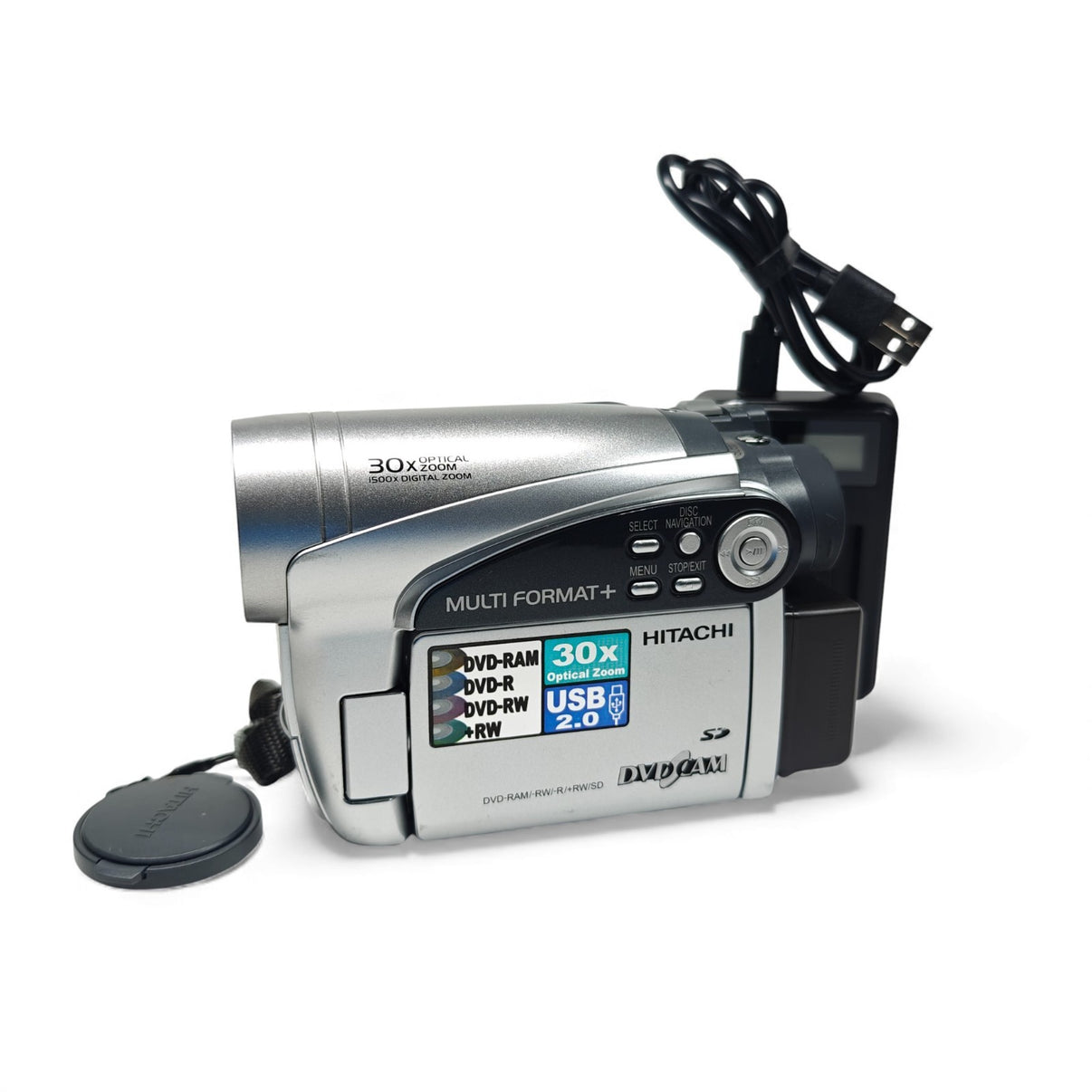Hitachi DVDCAM DZ-GX5060E Camcorder DVD Disc Camera 30x Zoom + Charger - Native Sole Cameras