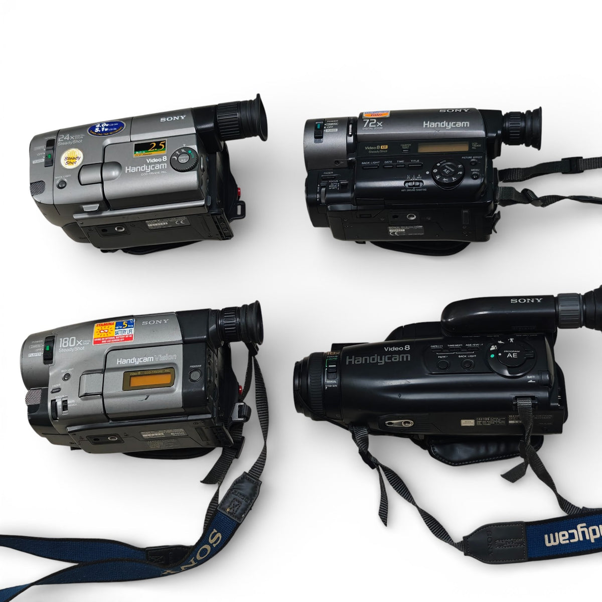 4x Sony Handycam Camcorders Video8 Job Lot - CCD-TRV24 TRV21 TR640 FX400 - Native Sole Cameras