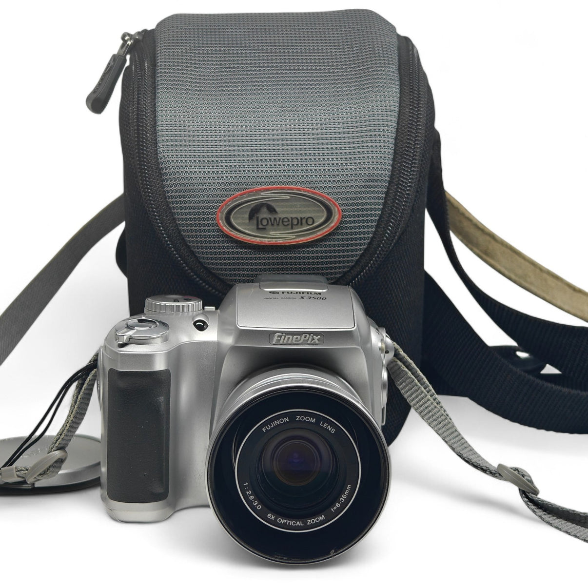 Fujifilm FinePix S3500 4.0MP Digital Camera Silver Retro Digicam + Bag - Native Sole Cameras