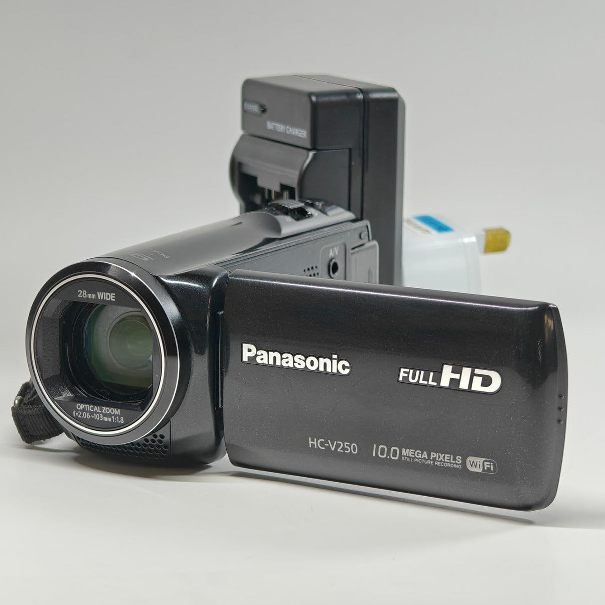 Panasonic HC-V250 Camcorder Black 10.0MP HD 1080p WiFi 90x Zoom + Charger - Native Sole Cameras