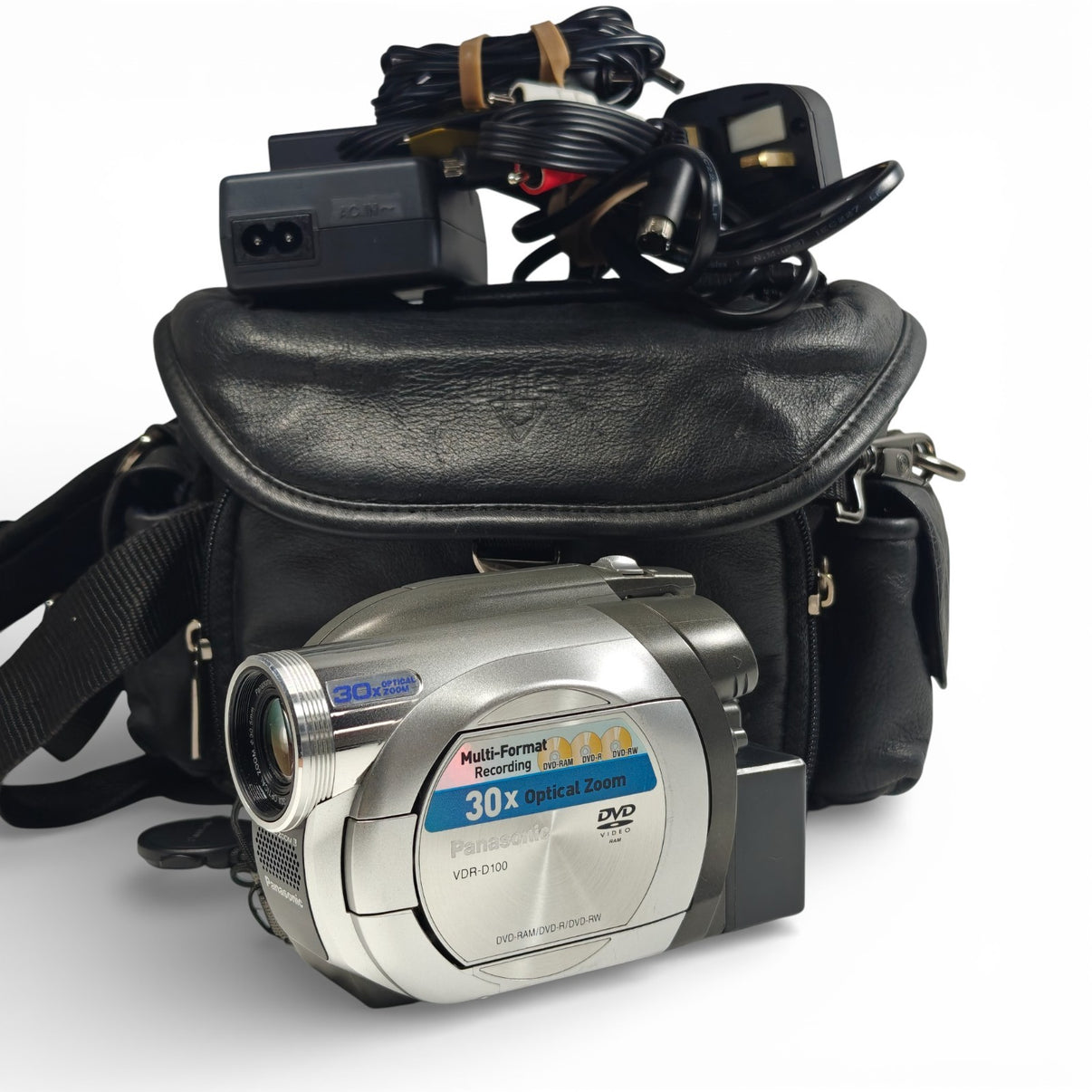 Panasonic VDR-D100 Camcorder DVD RAM R RW 30x Zoom Camera + Charger & Bag - Native Sole Cameras