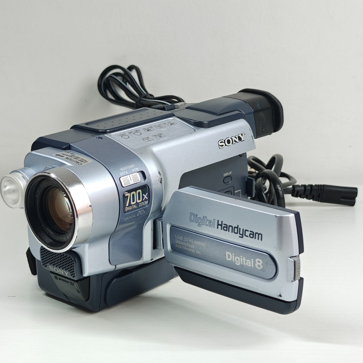 Sony Handycam DCR-TRV245E Digital8 Camcorder 20x Zoom NightShot LCD + Charger - Native Sole Cameras