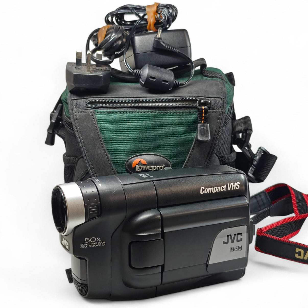 JVC GR-FXM16 Camcorder Black 50x Zoom 2.5" LCD Retro VHSC Video Camera - Native Sole Cameras