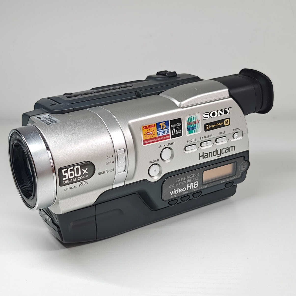 Sony Handycam CCD-TR748E Hi8 Retro Camcorder NightShot 560x Zoom with Charger - Native Sole Cameras