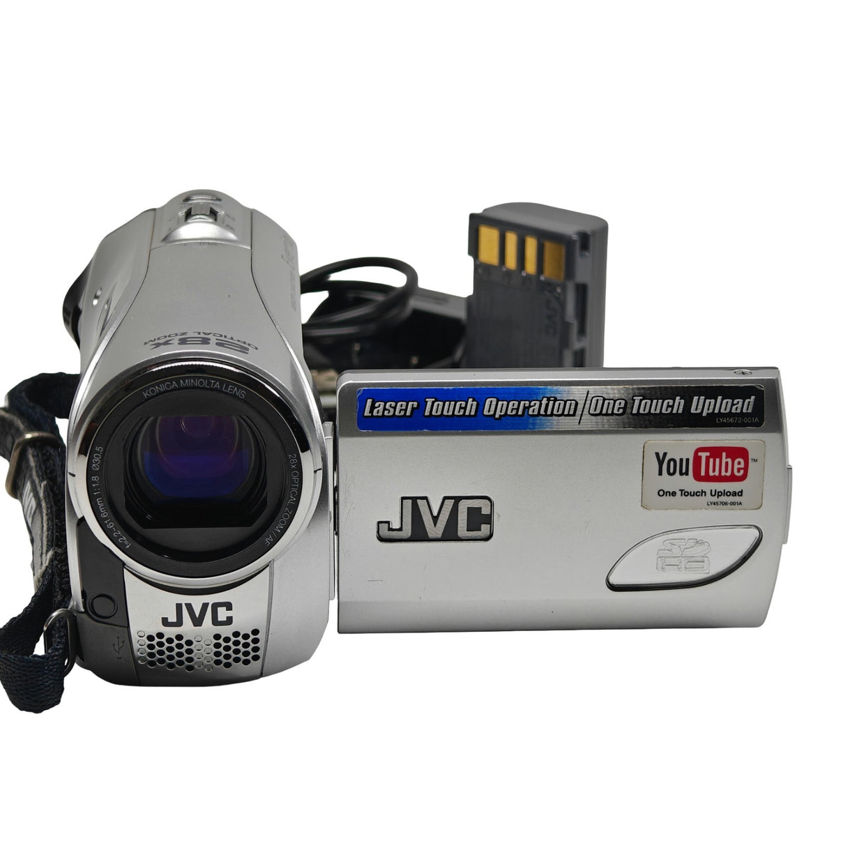 JVC Everio GZ-MS90 Camcorder Silver 28x Zoom Compact Video Camera + Charger - Native Sole Cameras