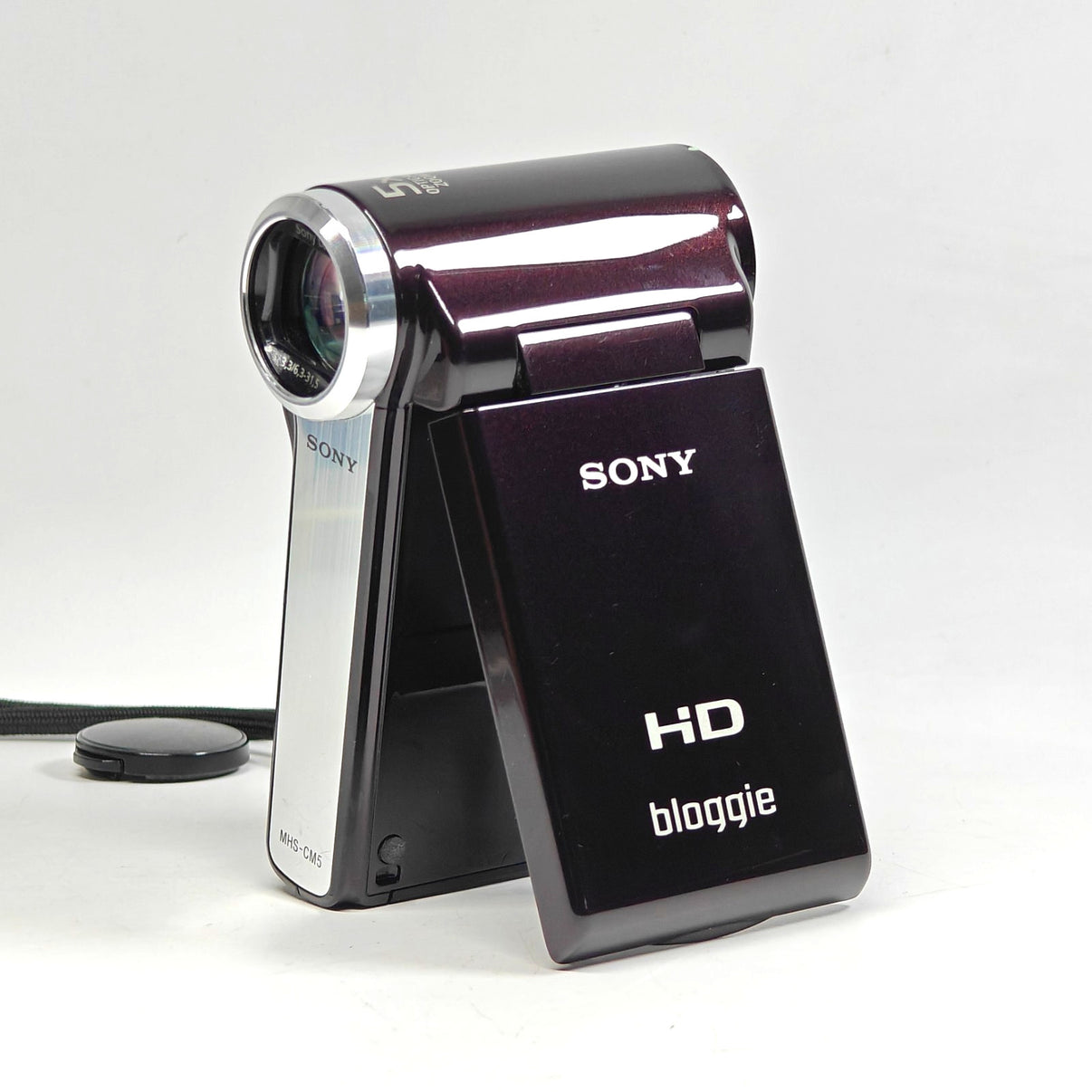 Sony Bloggie MHS-CM5 Camcorder Dark Purple 5.0MP HD 1080p CMOS Stylish Video Cam - Native Sole Cameras