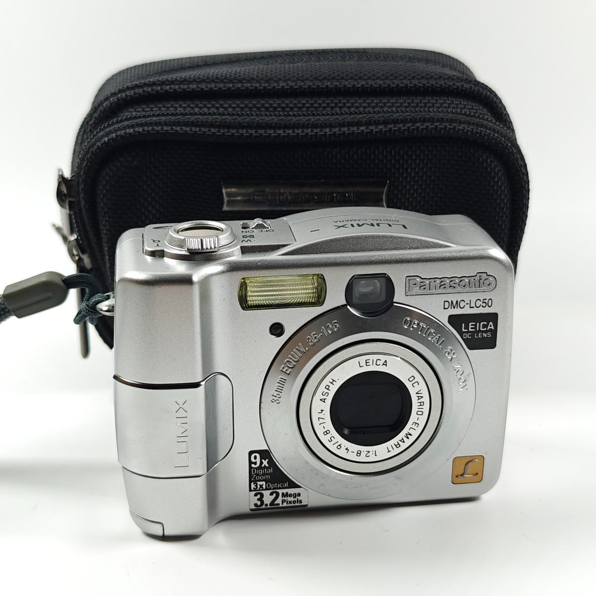 Panasonic Lumix DMC-LC50 3.2MP Digital Camera Leica Lens Silver Retro + Case - Native Sole Cameras