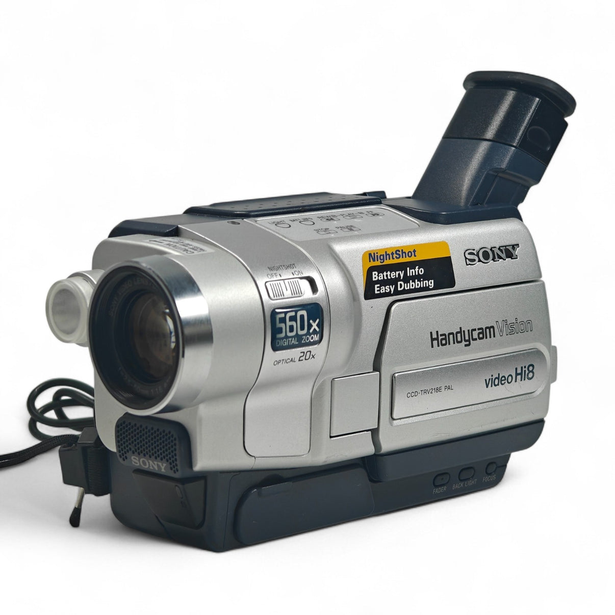 Sony Handycam CCD-TRV218E Camcorder Hi8 Tape 560x Night Vision Camera + Charger.