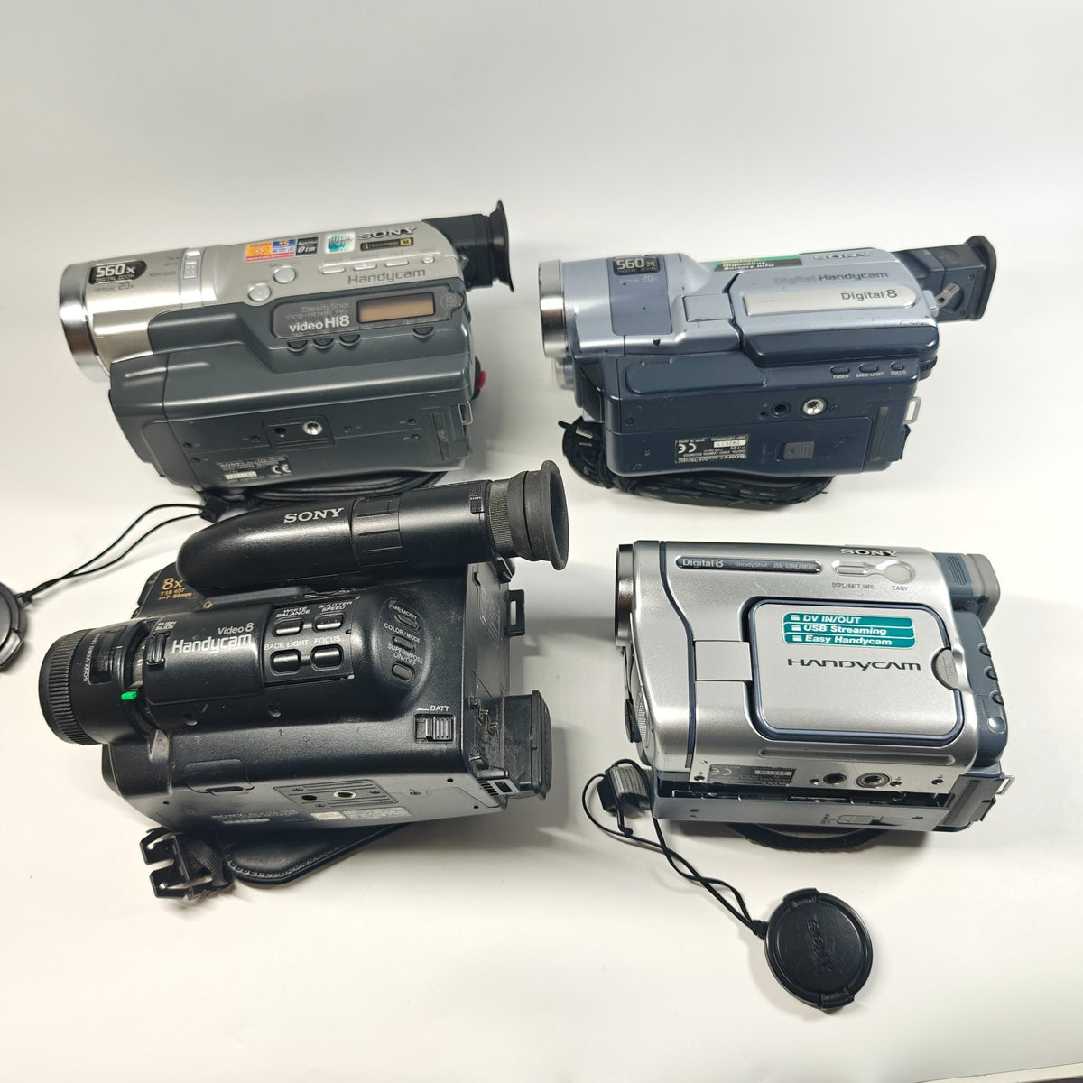 4x Sony Handycam Camcorders Job Lot CCD-TR748 DCR-TRV265 CCD-TRV145 TR50 - Native Sole Cameras